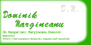 dominik margineanu business card